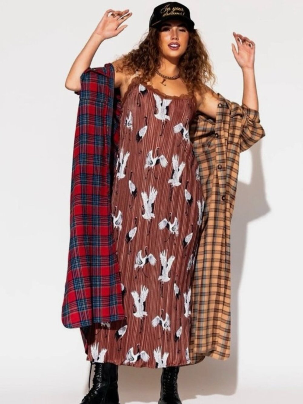Money Honey Plisse Slip Dress